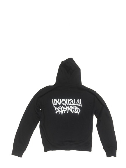 Black signature zip up