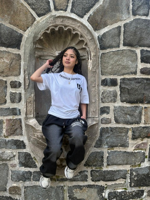 UD Signature Collar Tee – White