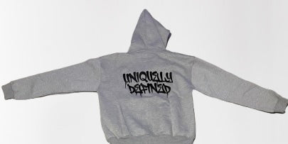 gray signature zip up (PRE ORDER)