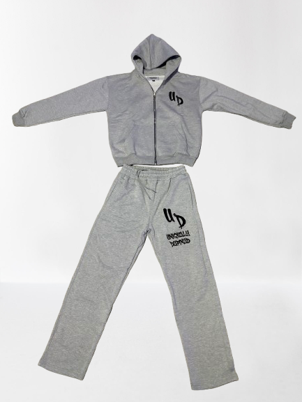 Gray Uniquely defined zip-up (PRE ORDER)
