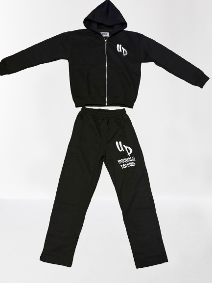 Black Uniquely defined zip-up (PRE ORDER)